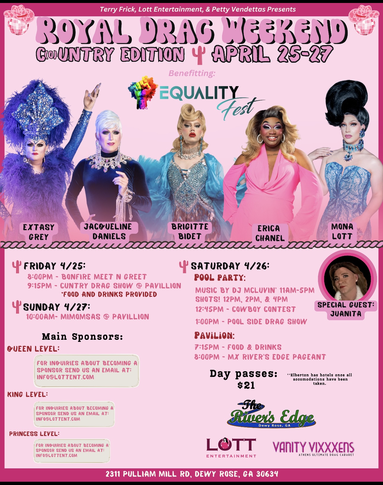 Royal Drag Weekend 2025 Flier